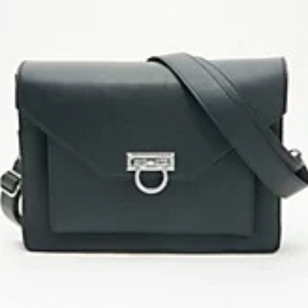 Touchscreen Tablet Messenger Bag with RFID-Black